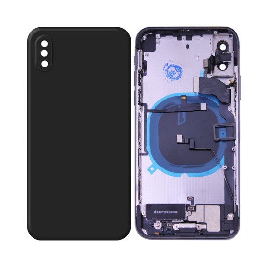 Tampa Traseira com Frame+Flex Apple iPhone X Preto Tampa Traseira com Frame+Flex Apple iPhone X Preto